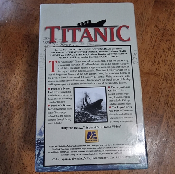 🆕️ TITANIC Vintage 4 VHS Boxed Set - Picture 3 of 6